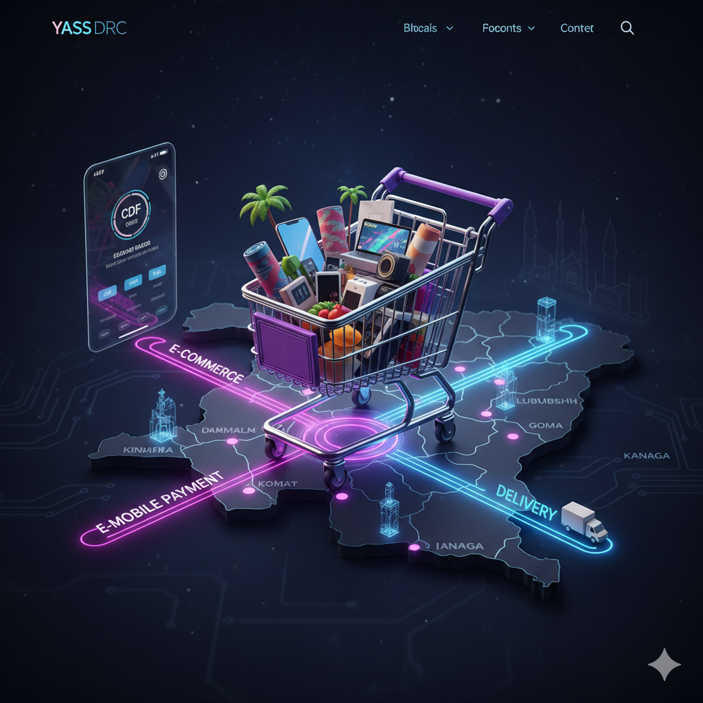 Illustration de la vision de Yass DRC pour un Congo connecté